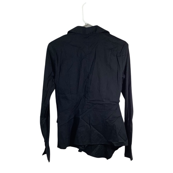 White House Black Market Draped Wrap-Style Blouse - Picture 4 of 7